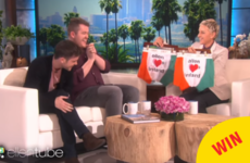 The two Irish lads from that Adele cover got special Paddy's Day jocks from Ellen