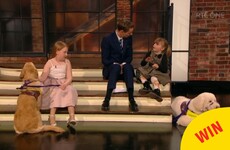Everyone fell in love with these two little girls and their dogs on the Late Late