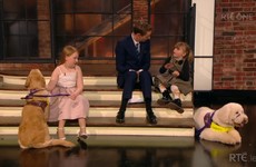 Everyone fell in love with these two little girls and their dogs on the Late Late