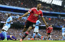 Marcus Rashford's stunning rise continues as he makes Manchester derby history