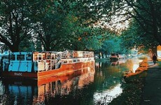 This boat on Dublin's Grand Canal is selling booze on Good Friday