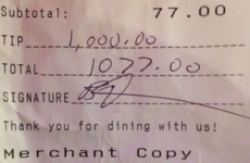 Amy Schumer left a whopper $1000 tip for a bartender in New York