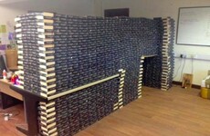 A charity shop received so many Fifty Shades of Grey donations, they built a fort