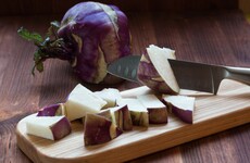 Kohlrabi is becoming a popular veg and it's tasty either cooked or raw