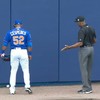 Outfielder allows opposition an easy home run by just deciding not to pick up the ball