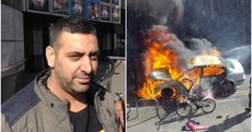 'It just caught fire and then boom': Driver tells of escape moments before car explodes