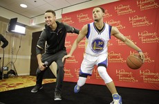 Steph Curry's whole family had great craic with his $350 grand waxwork