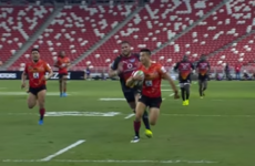 The Sunwolves scored a terrific try from their own 22 in Singapore today