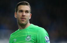 West Ham keeper scores classic Fifa goal in real life