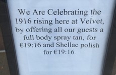 Everyone is cracking up at this Dublin beauty salon’s special 1916 offer