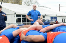 Paul O'Connell was keeping a watchful eye on Grenoble training this afternoon