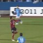 Watch a Japanese footballer score a header from 58 yards