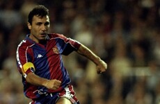 Stoichkov poses with dead animals on Safari