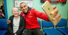 The Munster squad were putting smiles on faces today at Crumlin Children's Hospital