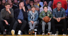 Robbie Keane spent an evening with Stevie G and the Beckhams watching the Lakers