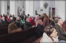 Women walk out of church as priest reads anti-abortion letter