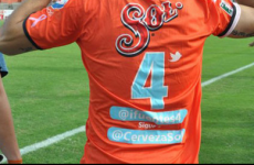 Mexican club put players’ Twitter handles on back of jerseys