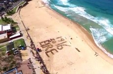 This Sydney GAA club paid tribute to 1916 on a gorgeous beach