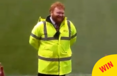 These Munster rugby fans hilariously serenaded a steward Ed Sheeran lookalike