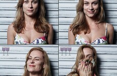 A photographer showed how your face changes at different stages of drinking wine