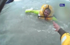 Dramatic video shows three fishermen rescued from sinking trawler in Cork