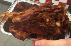 This guy went into a Five Guys just as they closed and got the best bacon surprise
