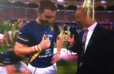 That awkward moment when Kieran Donaghy pulls your shorts down on TV