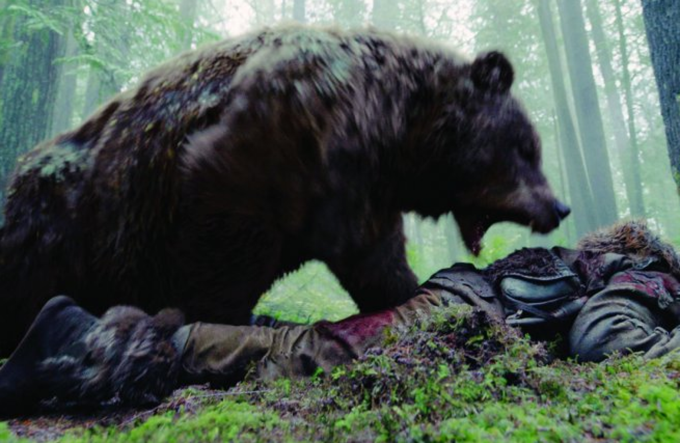 Схватка с медведем. Ди Каприо против медведя. Митио Хосино.