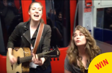 A passenger joined in on this singer's train jam session and it's going viral worldwide