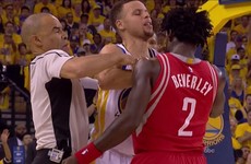 Steph Curry nearly got into a fight in Game 1 of the playoff series against the Rockets