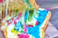 Rainbow cheese toasties are here, and they're dividing the internet