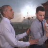 Here's Barack Obama coaching Steph Curry and beating him at Connect Four