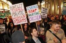 In pictures: O'Connell Street protests against Israeli naval blockade