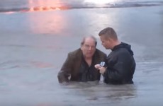Reporter helps save man from drowning during live TV broadcast