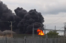 Massive explosion and fire at ESB substation caused by copper wire thieves