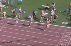 Watch: Incredible finish to college relay is going viral for good reason