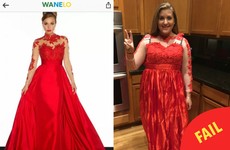 This girl ordered a dress online and it definitely didn't live up to expectations
