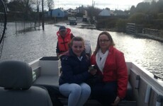 Over 4 months after the floods first hit, and this family can still only access their home by boat