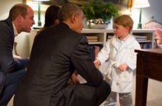Barack Obama was granted an exclusive audience with an 'adorable' future king