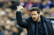 Diego Simeone in hot water after bizarre sending off against Malaga