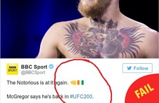 The BBC got the Ireland emoji wrong on its Conor McGregor story and people are taking the piss