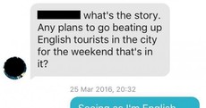 This Tinder chat between an Irish lad and an English girl turned spectacularly awkward