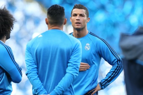 Ronaldo trained last night but isn't fit enough to even be named on the bench. 