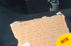 This Offaly lad saved a woman from getting clamped and left her a sound note
