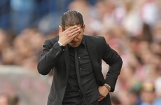 Huge blow for Atleti as Diego Simeone will watch rest of La Liga season from the stands