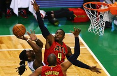 Thomas' double-double not nearly enough as Hawks soar past Celtics