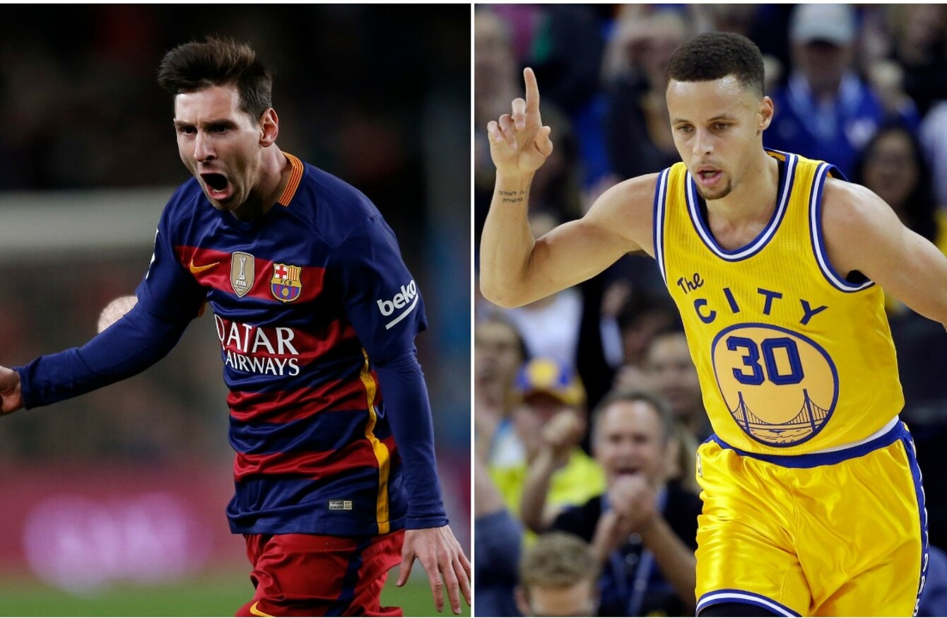 Lionel Messi and Steph Curry have a strong bromance going on · The42