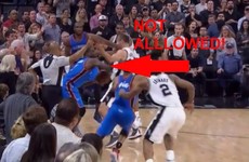 Thunder level series against the Spurs - but the refs missed a huge call right at the end