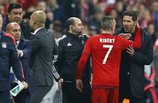 Atletico coach Diego Simeone had a minor meltdown on the touchline tonight