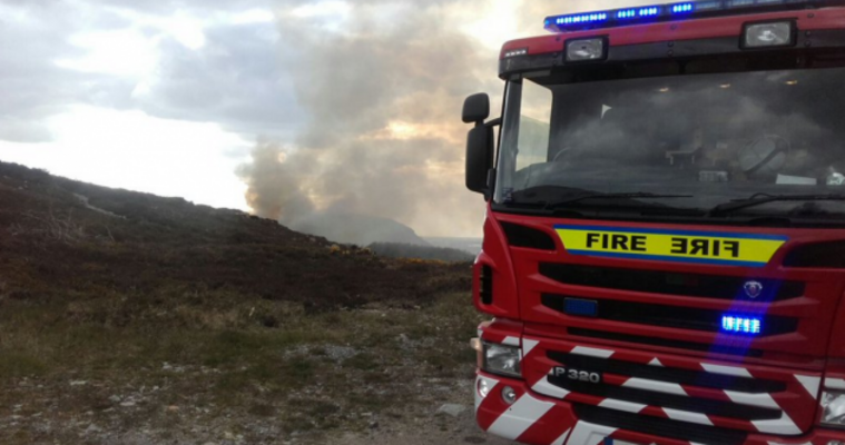 Firefighters in hours-long battle with gorse fire in Howth